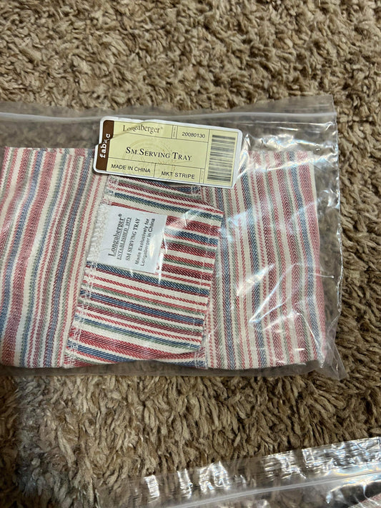 Longaberger Small Serving Tray Liner in Market Stripe