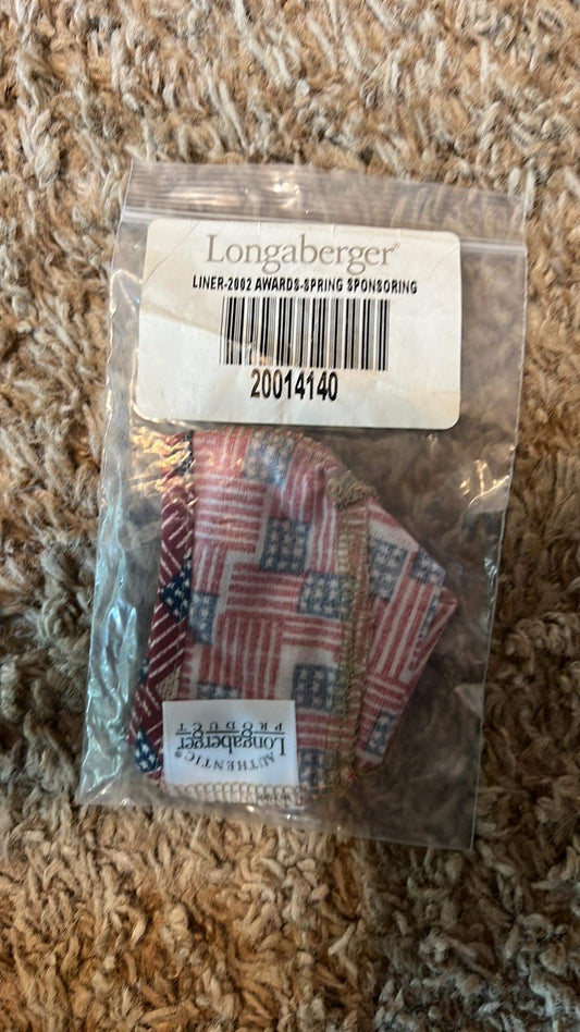 Longaberger 2002 Awards Spring Sponsoring Liner in Old Glory