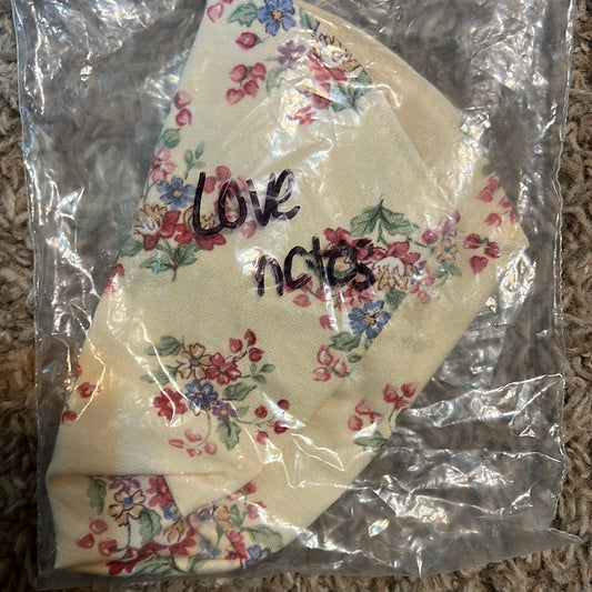 Longaberger love notes liner in sweetheart floral bouquet