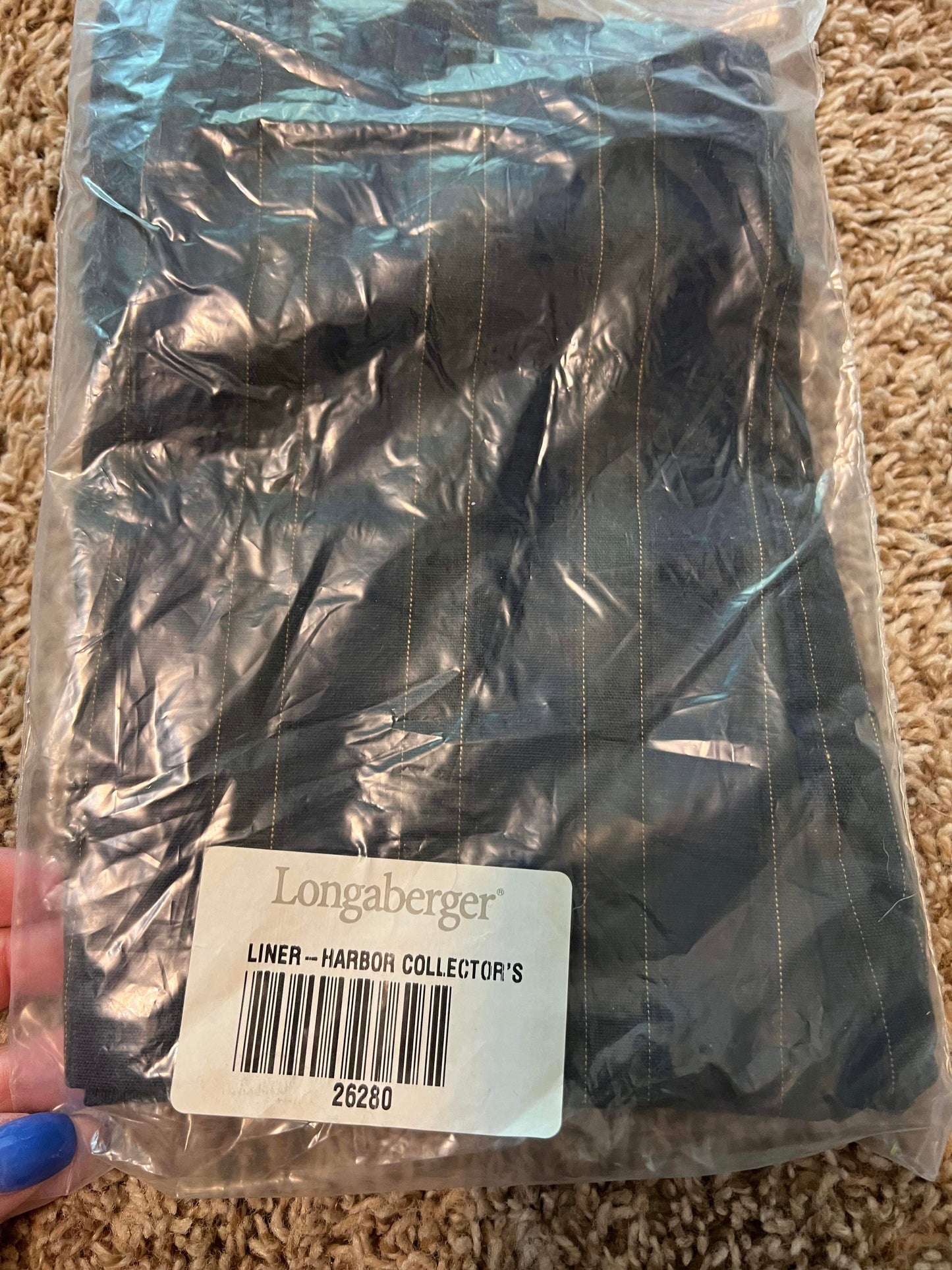 Longaberger Harbor Collector’s Liner in Membership Stripe