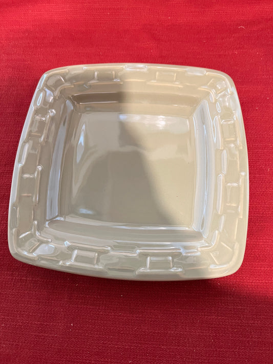 Longaberger soft square luncheon plate in Sage