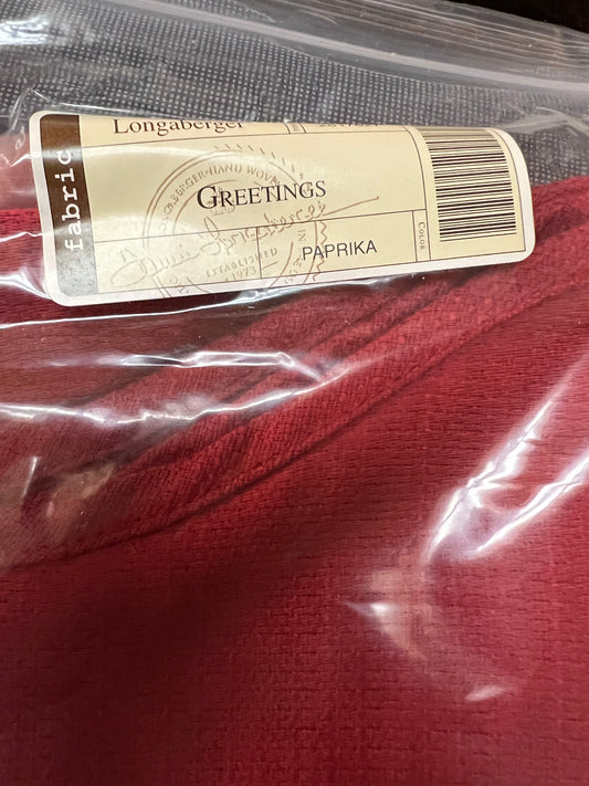 Longaberger Greetings Liner in Paprika