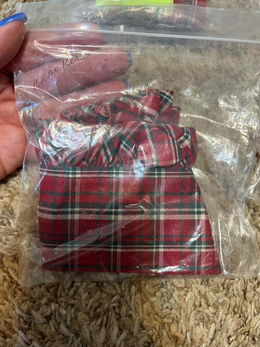 Longaberger Cracker Liner in Plaid Tidings