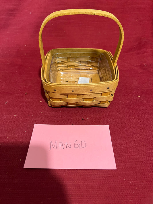 Longaberger tarragon basket with protector