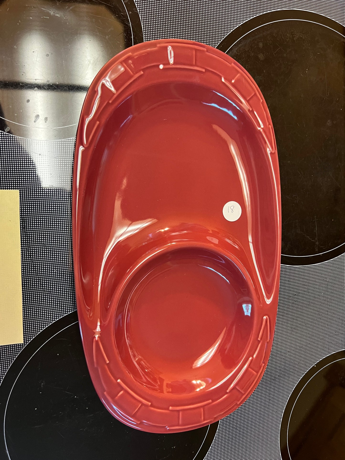 Longaberger soup & sandwich plate in paprika