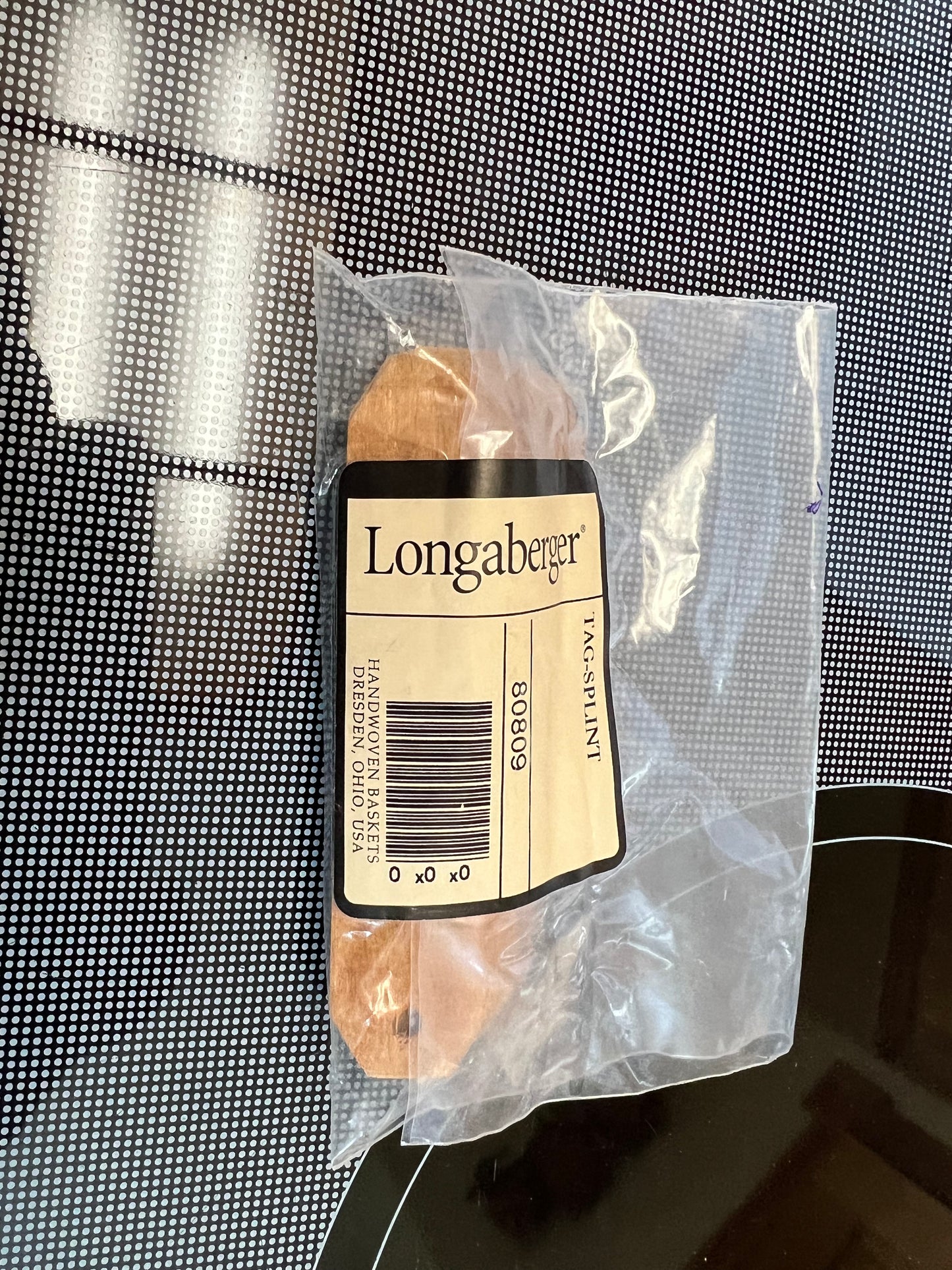 Longaberger tag splint pack
