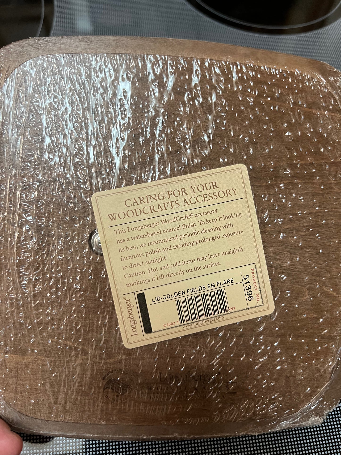 Longaberger golden fields small lid