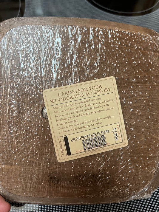 Longaberger golden fields small lid