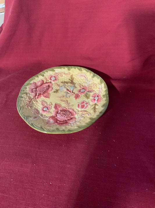 Longaberger majolica garden luncheon plate