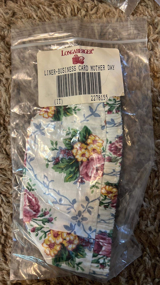 Longaberger Business Card Liner in Mother’s Day
