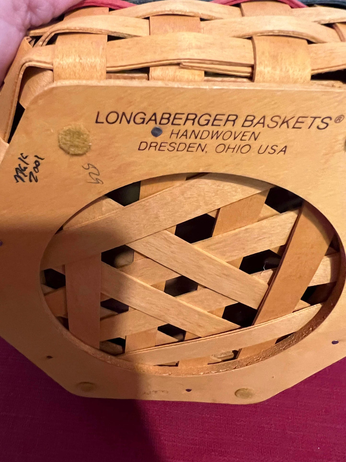 Longaberger Sales Excellence Award generations Basket with Lid