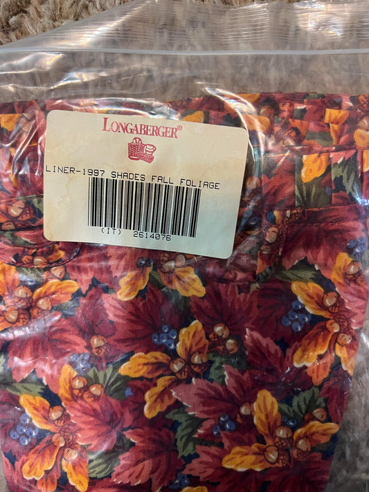 Longaberger 1997 Shades Liner in Fall Foliage