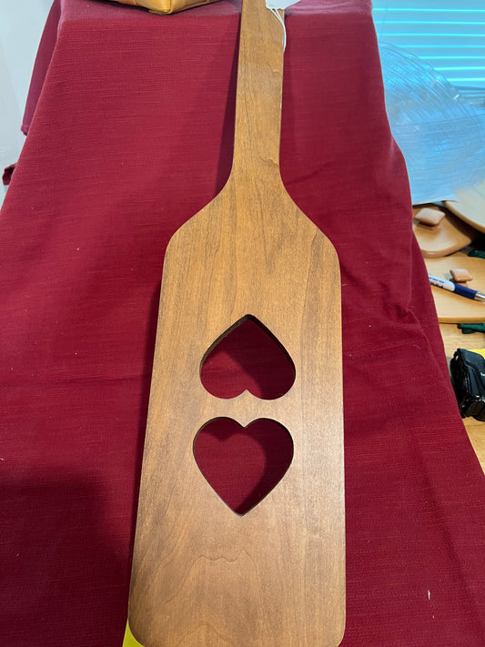 Longaberger double heart paddle