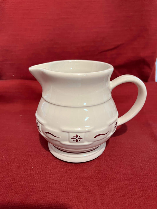 Longaberger Juice Pitcher in Traditional Red