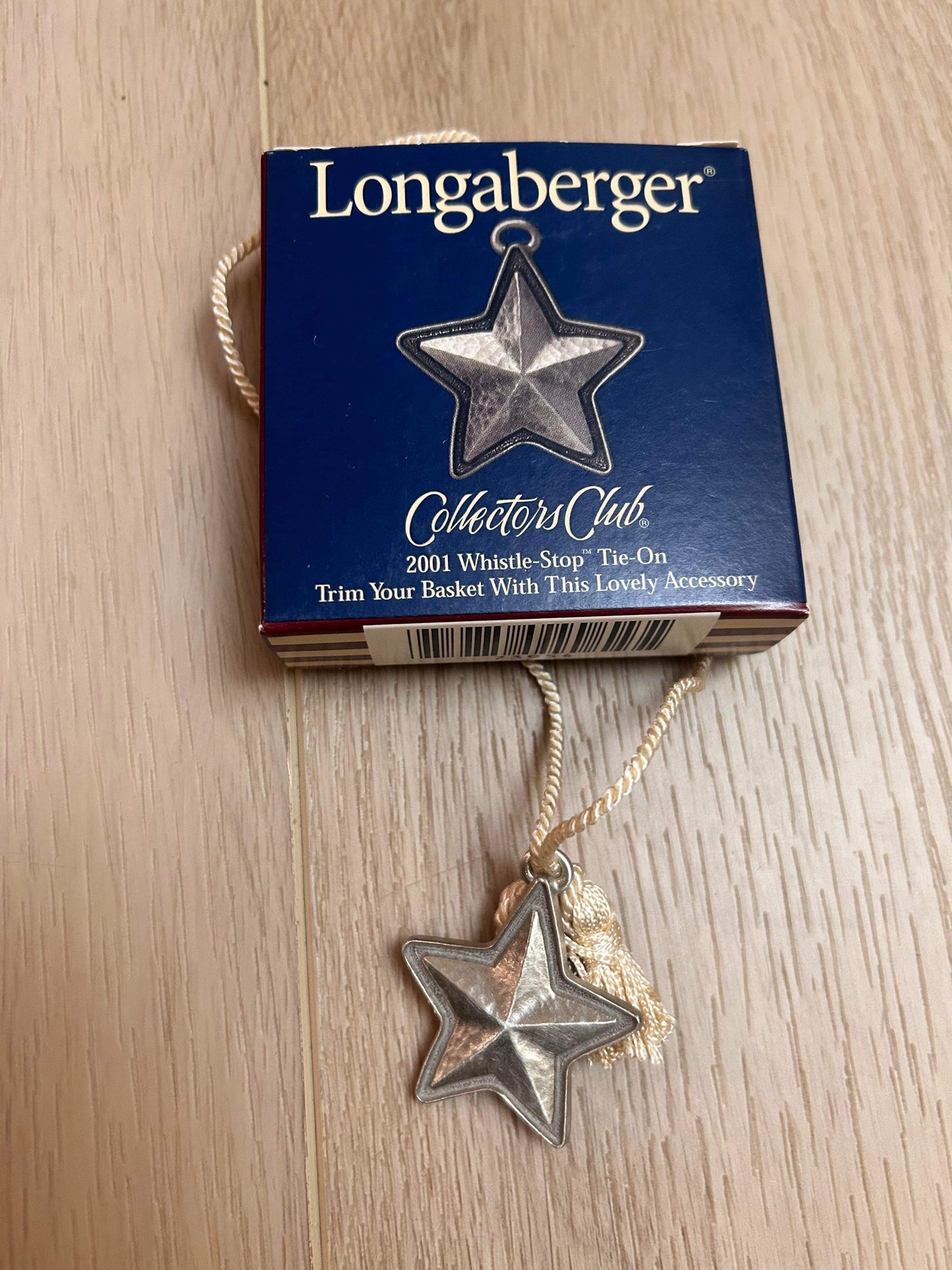 Longaberger 2001 Whistle-Stop Tie On