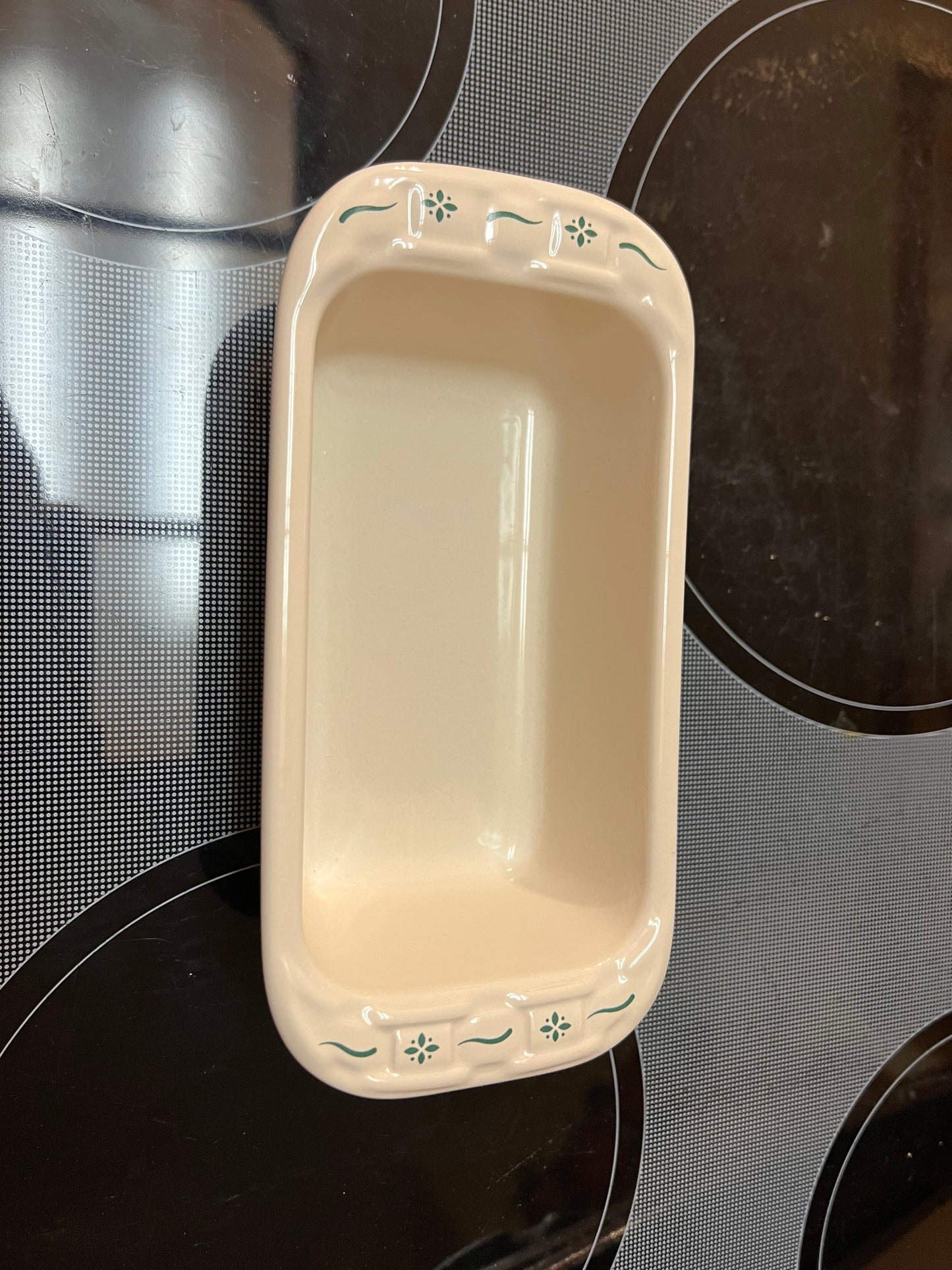 Longaberger Small loaf pan in heritage green