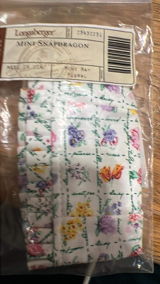 Longaberger Mini Snapdragon Liner in Mini May Floral