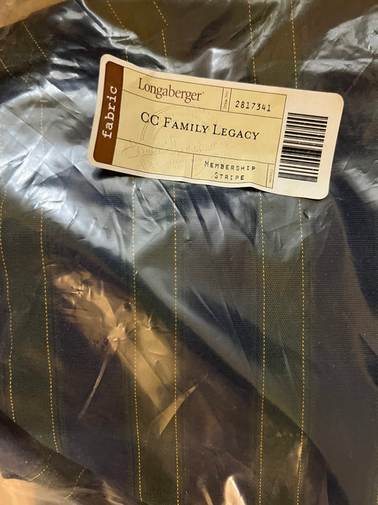 Longaberger Collectors Club family legacy liner in membership stripe