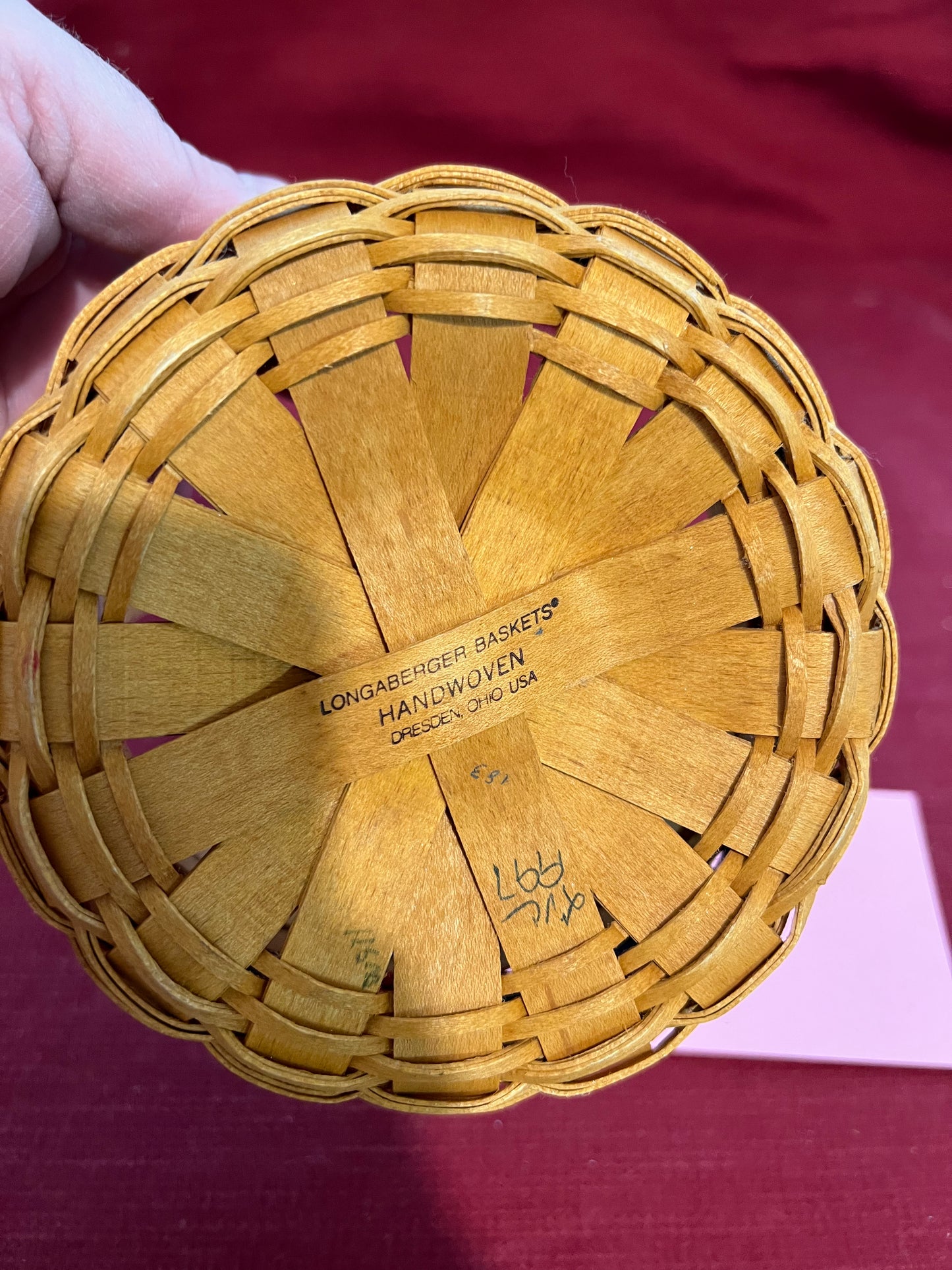 Longaberger 1997 inaugural basket