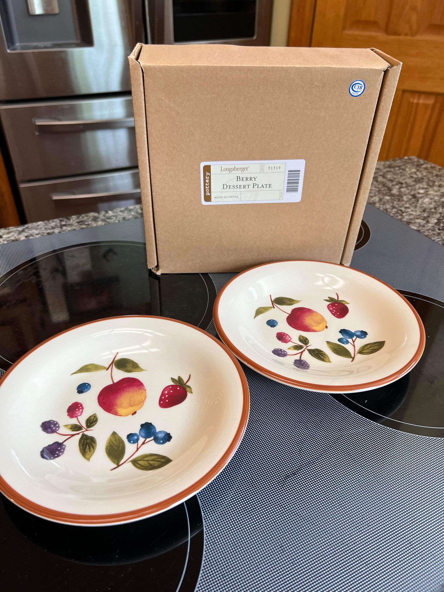 Longaberger Berry Dessert Plate