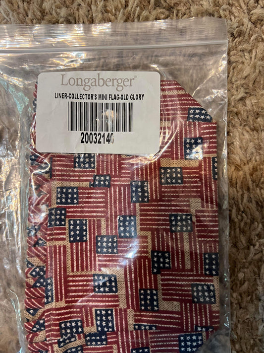 Longaberger Collectors Mini Flag Liner in Old Glory