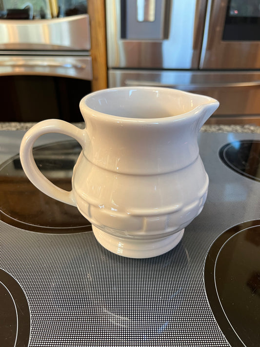 Longaberger juice pitcher in ivory