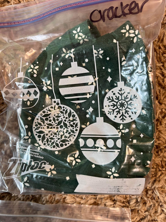 Longaberger Cracker Liner in Heritage Green