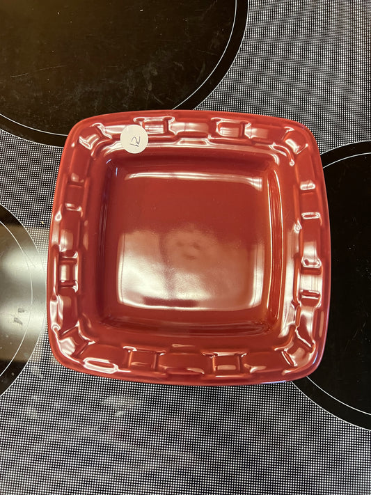 Longaberger Soft Square Bread & Butter Plate in Paprika