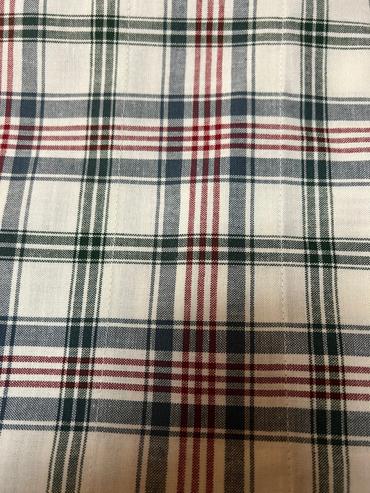 Longaberger valance in market day plaid 48x17.5