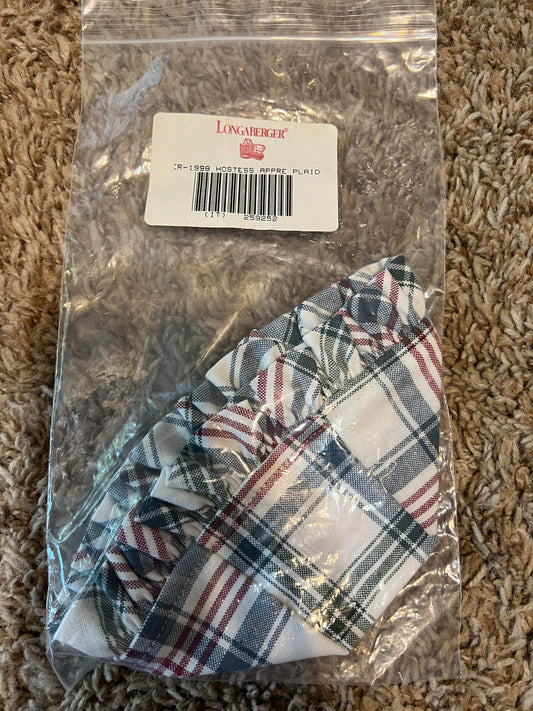 Longaberger 1998 Hostess Appreciation Liner in Market Day Plaid