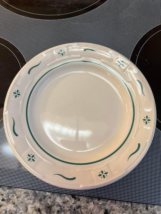 Longaberger heritage green bread and butter plate