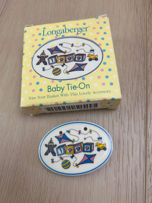 Longaberger 1999 Baby Tie On