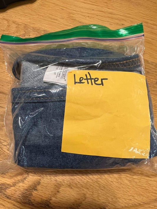 Longaberger Letter Tray Liner in Denim