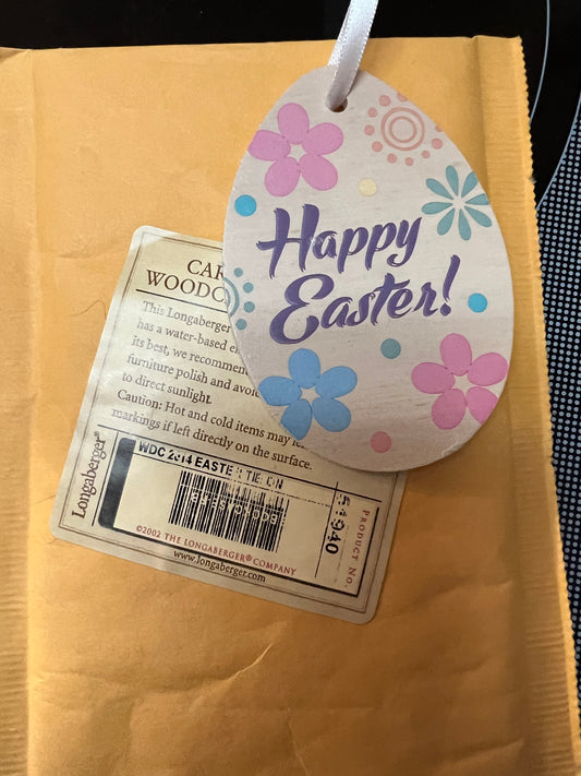 Longaberger wdc 2014 Happy Easter tie on