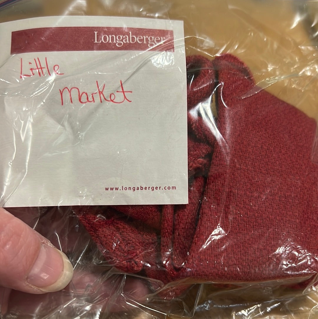 Longaberger Little market liner in paprika