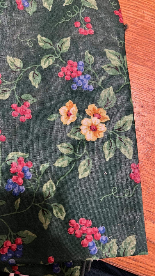 Longaberger Fabric Sample in Emerald Vine