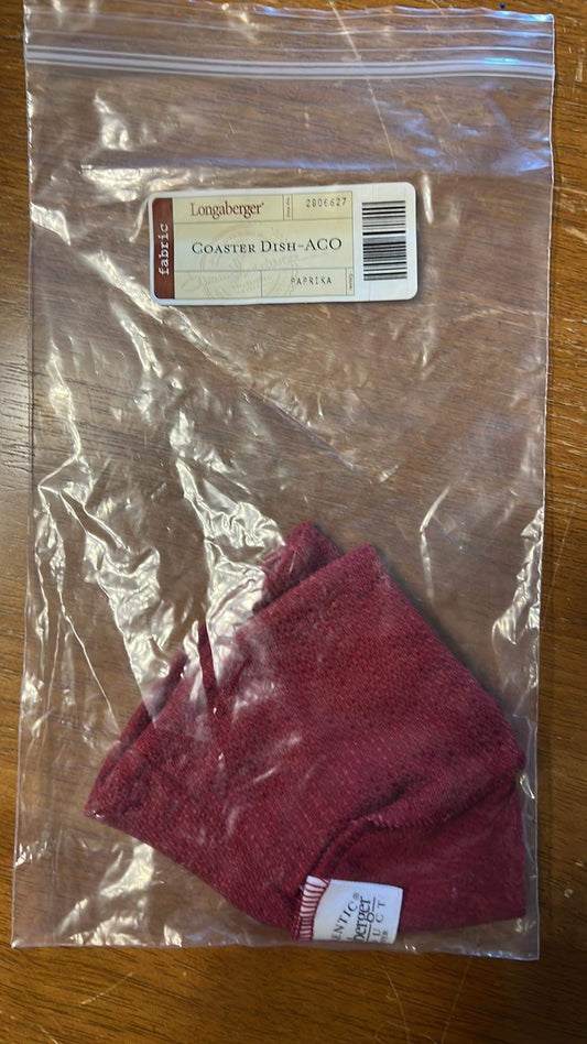 Longaberger Coaster Dish - American Craft Original Liner in Paprika
