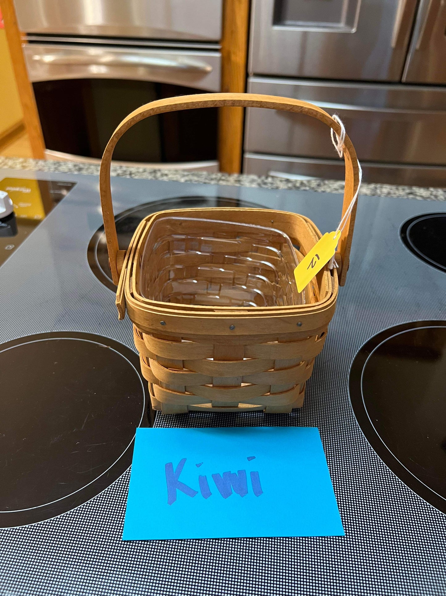 Longaberger Teaspoon Basket with Protector Bonkers 4 Baskets