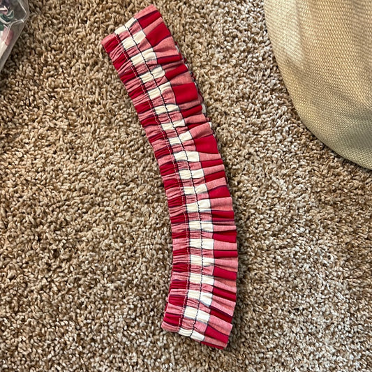 Longaberger large garter in picnic plaid