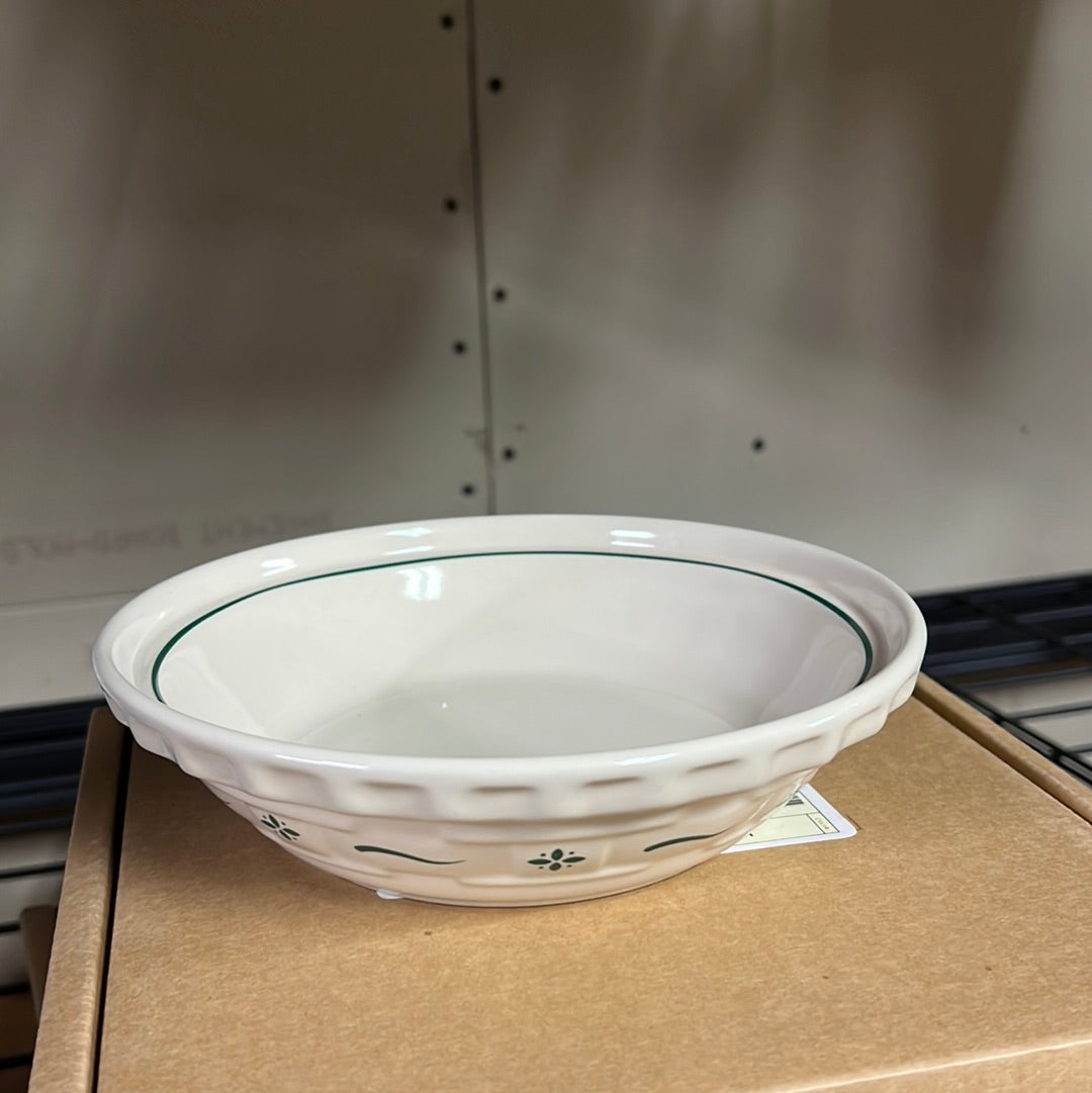 Longaberger 6 inch pie plate in heritage green