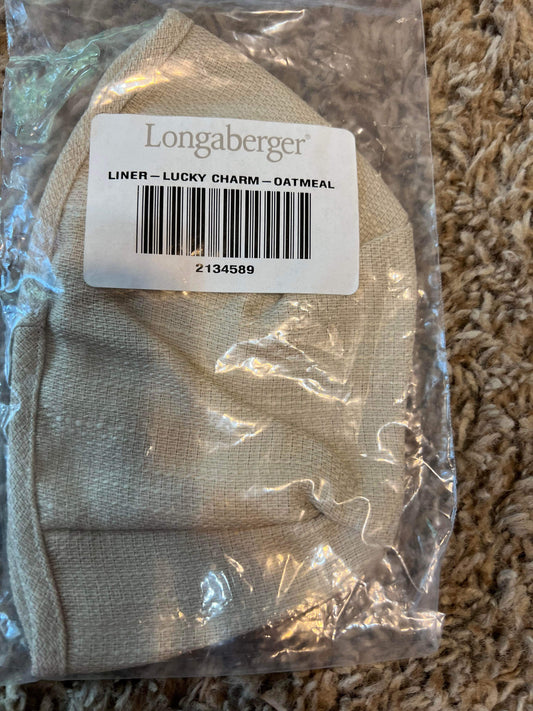 Longaberger Lucky Charm Liner in Oatmeal