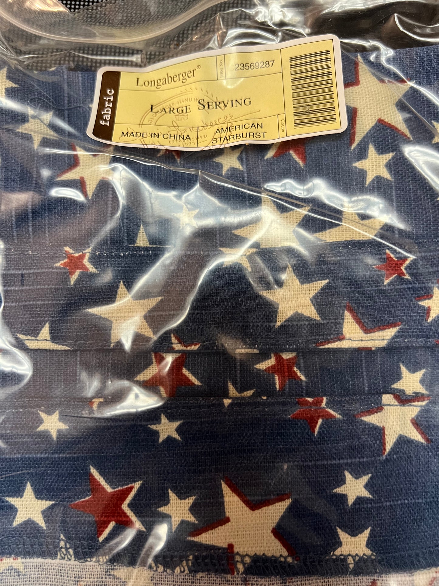 Longaberger Large serving liner in American starburst
