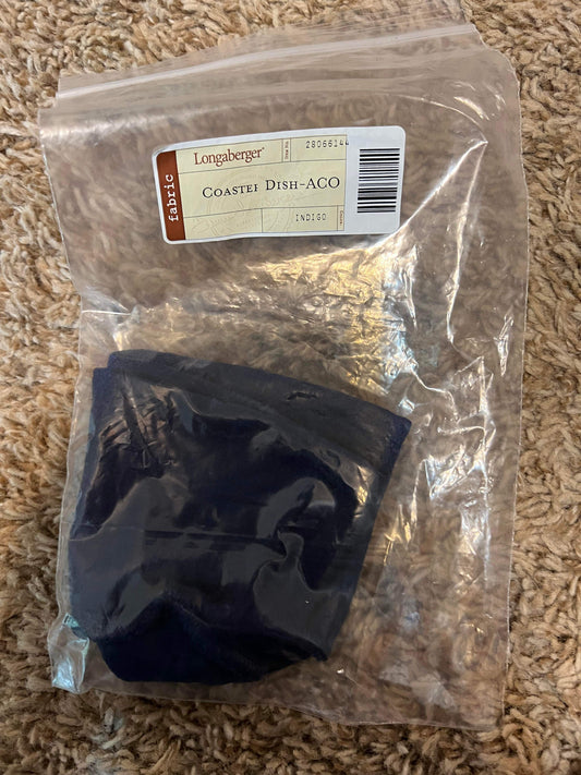 Longaberger Coaster Dish - American Craft Original Liner in Indigo