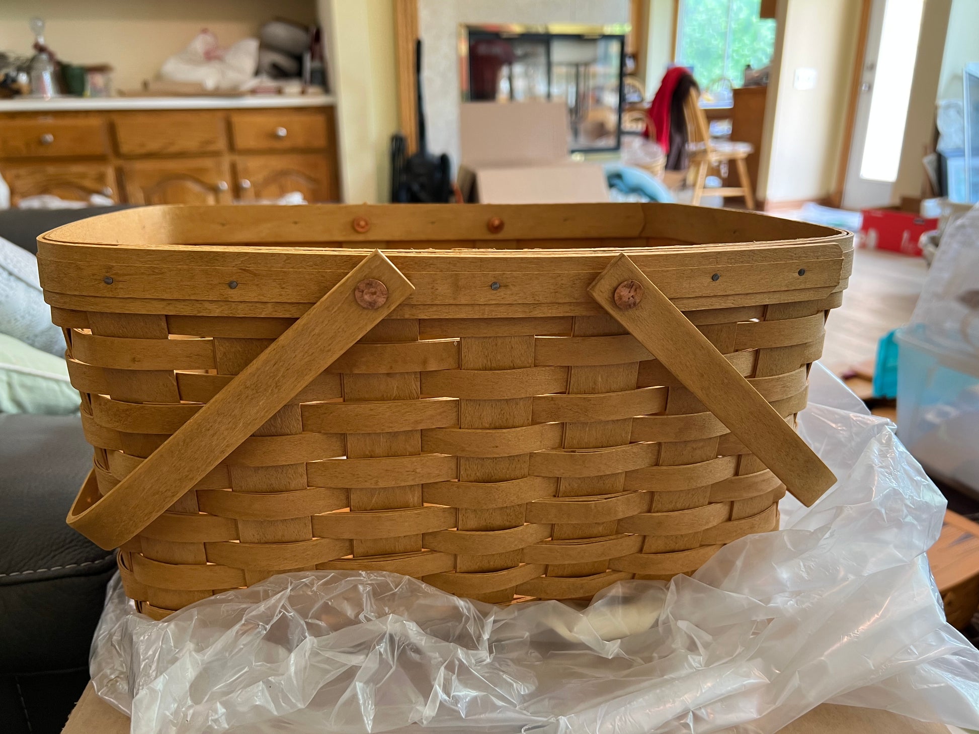 Longaberger medium market basket – Bonkers 4 Baskets