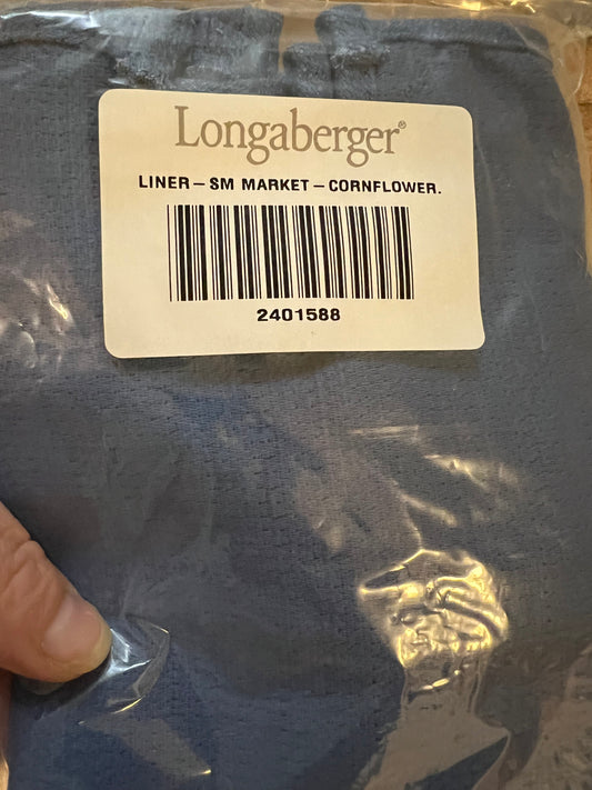 Longaberger Small market liner in cornflower