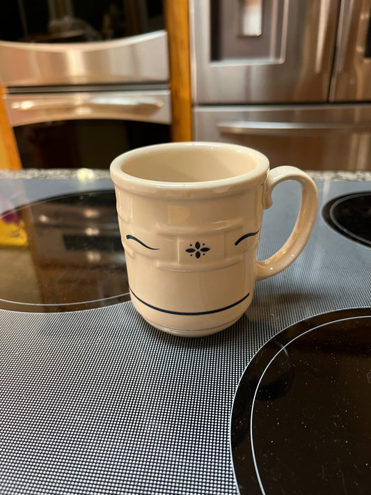 Longaberger coffee mug in classic blue