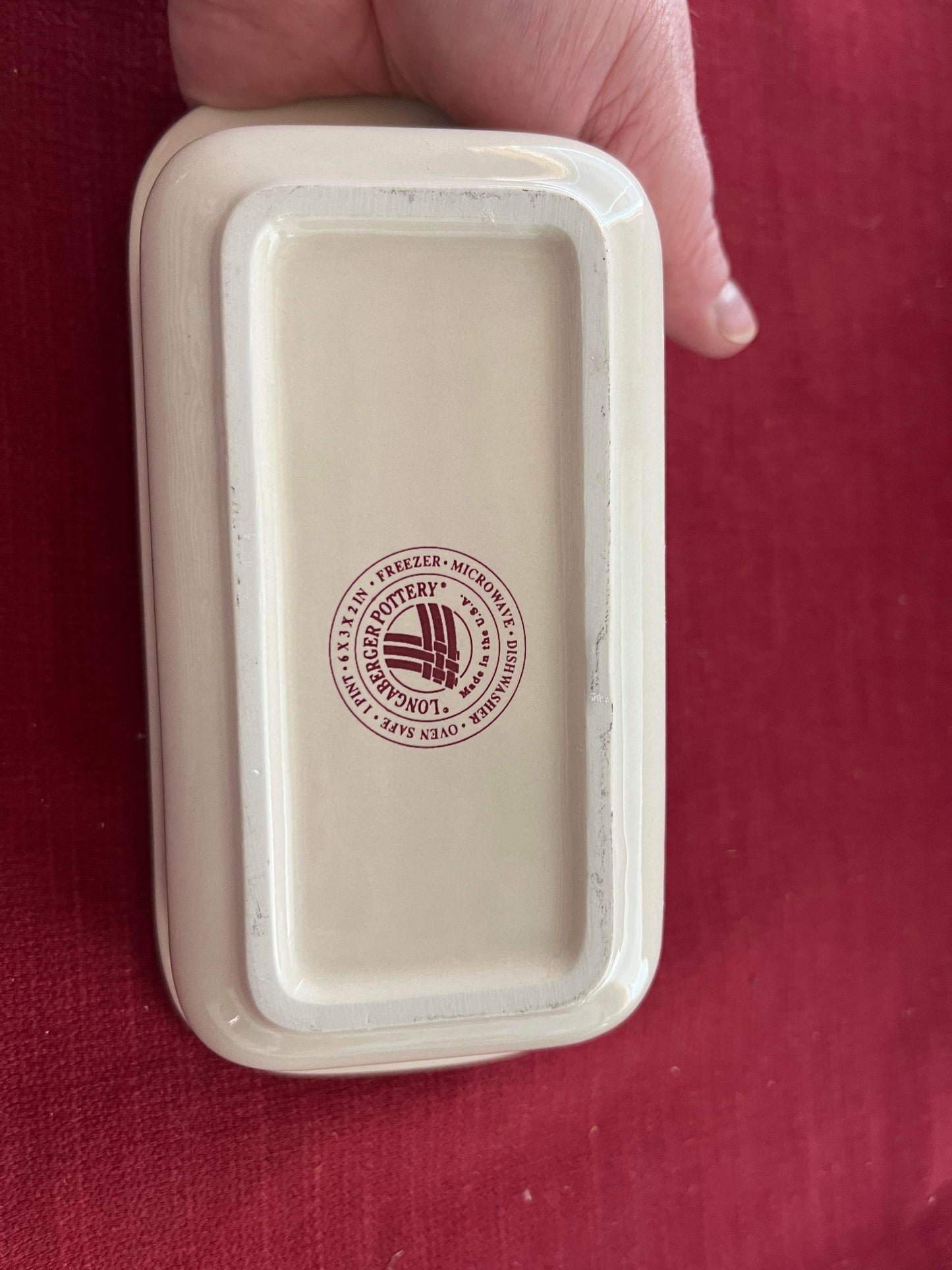 Longaberger Small Loaf in Traditional Red
