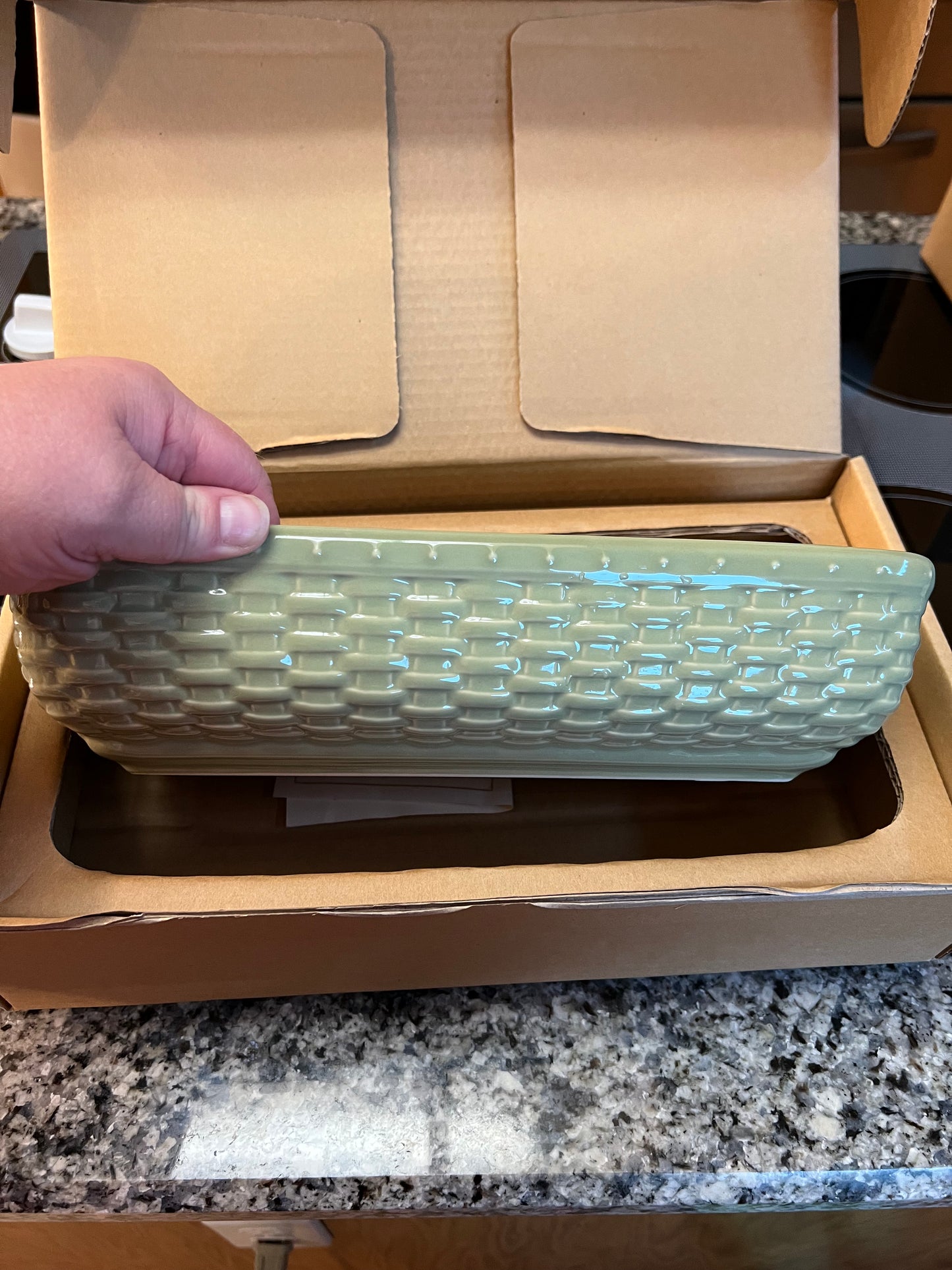 Longaberger woven reflections server in Sage