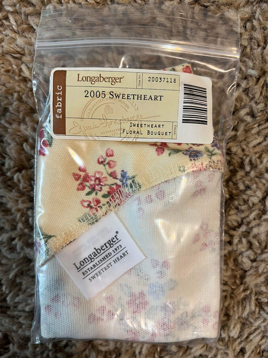 Longaberger 2005 Sweetheart Liner in Sweetheart Floral Bouquet