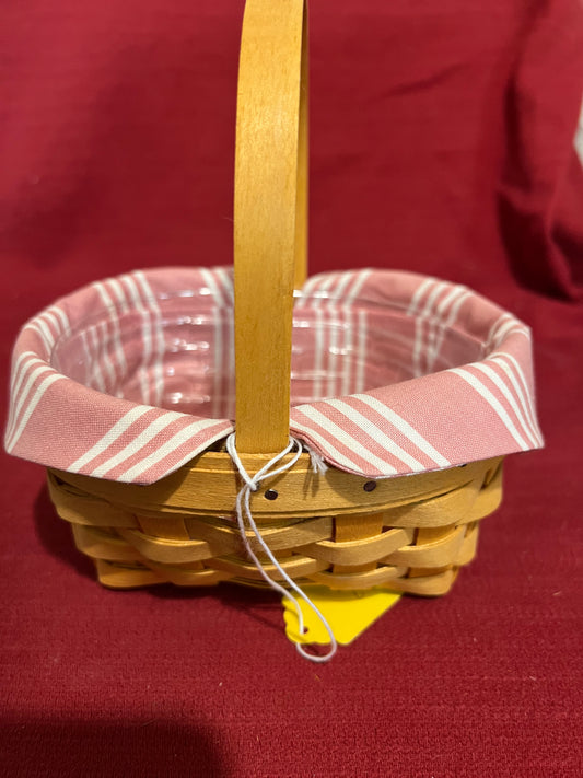 Longaberger 1999 horizon of hope basket with liner & protector